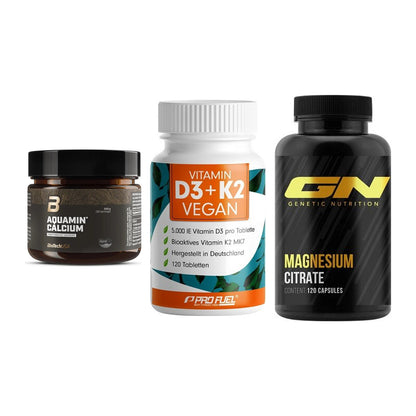 Calcium, Vitamin D & Magnesium: BioTech Aquamin Calcium + 2 weitere – alle enthaltenen Artikel