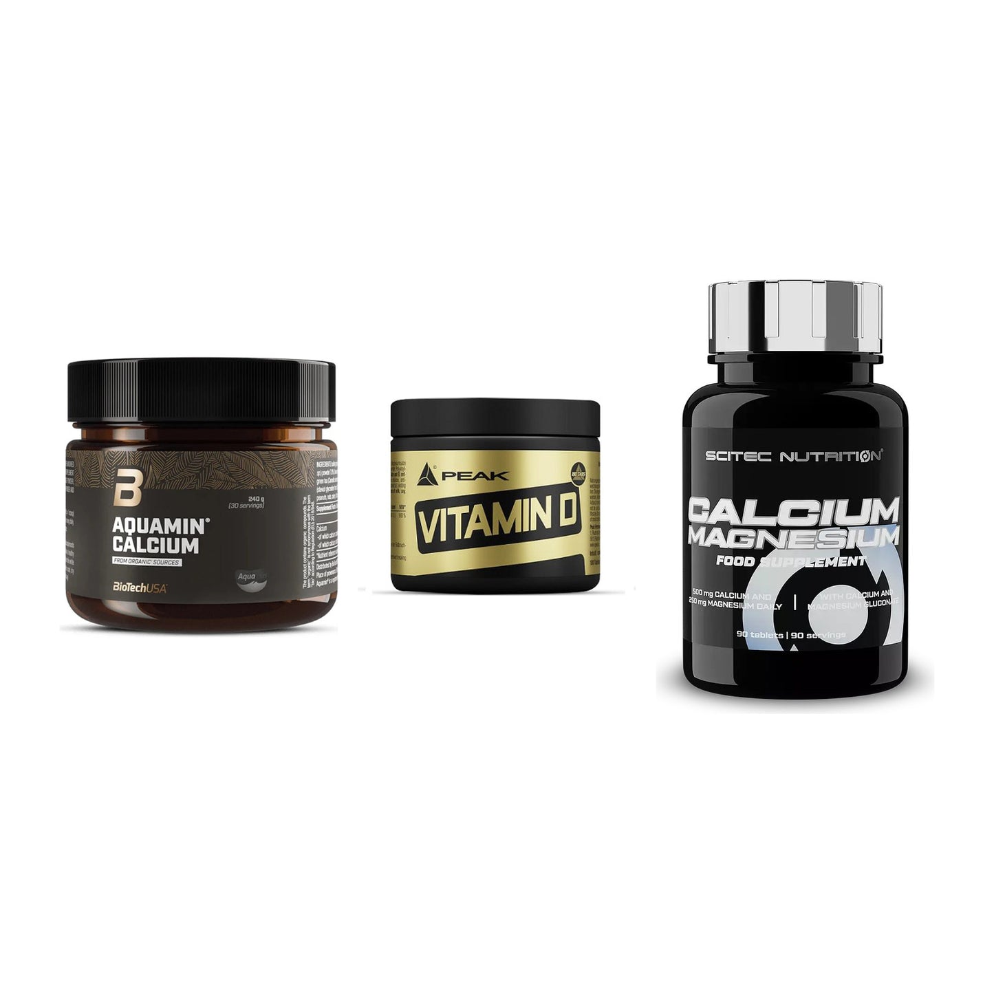 Calcium, Vitamin D & Magnesium: BioTech Aquamin Calcium + 2 weitere – alle enthaltenen Artikel