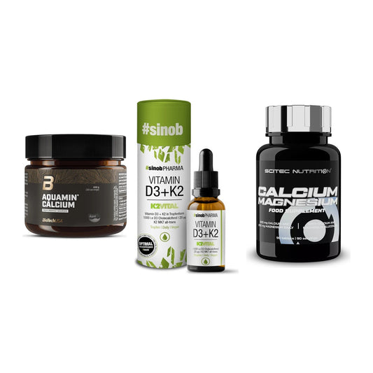 Calcium, Vitamin D & Magnesium: BioTech Aquamin Calcium + 2 weitere – alle enthaltenen Artikel
