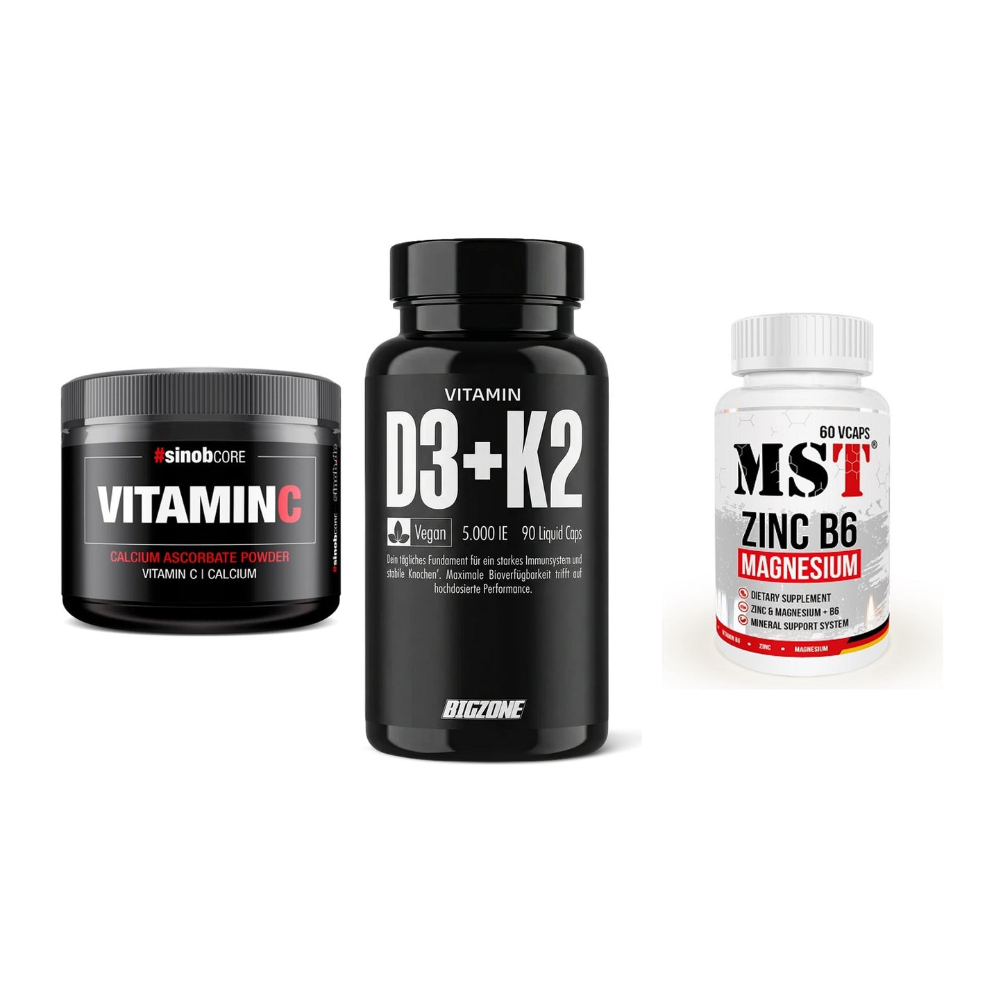 Calcium, Vitamin D & Magnesium: Sinob Vitamin C Calcium + 2 weitere – alle enthaltenen Artikel