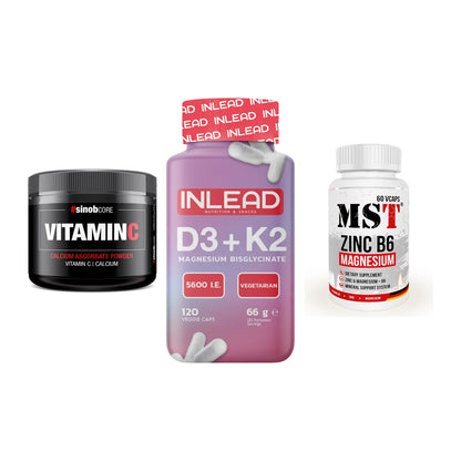 Calcium, Vitamin D & Magnesium: Sinob Vitamin C Calcium + 2 weitere – alle enthaltenen Artikel
