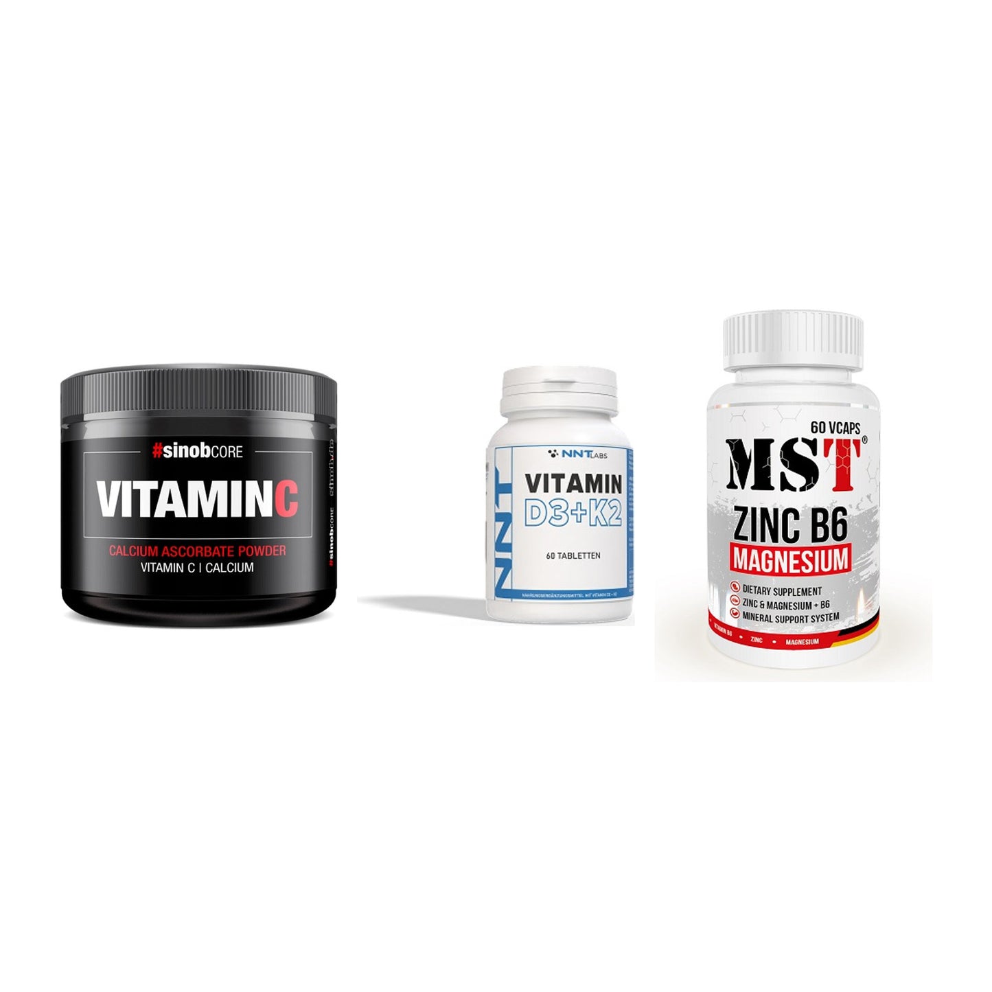 Calcium, Vitamin D & Magnesium: Sinob Vitamin C Calcium + 2 weitere – alle enthaltenen Artikel