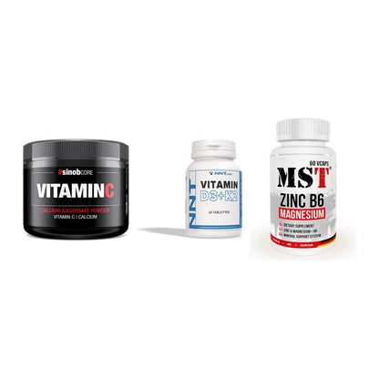 Calcium, Vitamin D & Magnesium: Sinob Vitamin C Calcium + 2 weitere – alle enthaltenen Artikel