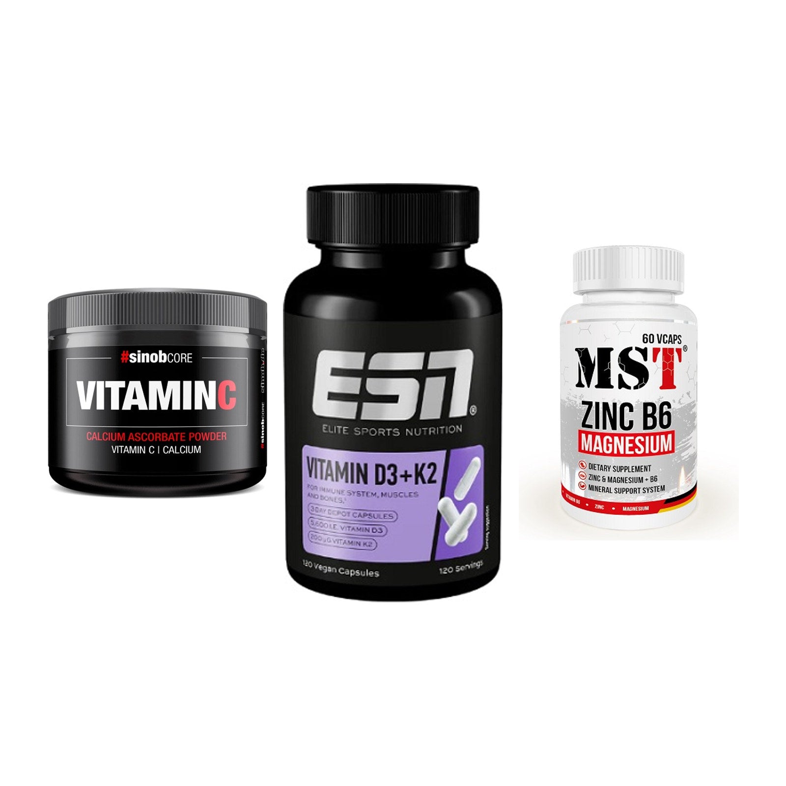 Calcium, Vitamin D & Magnesium: Sinob Vitamin C Calcium + 2 weitere – alle enthaltenen Artikel