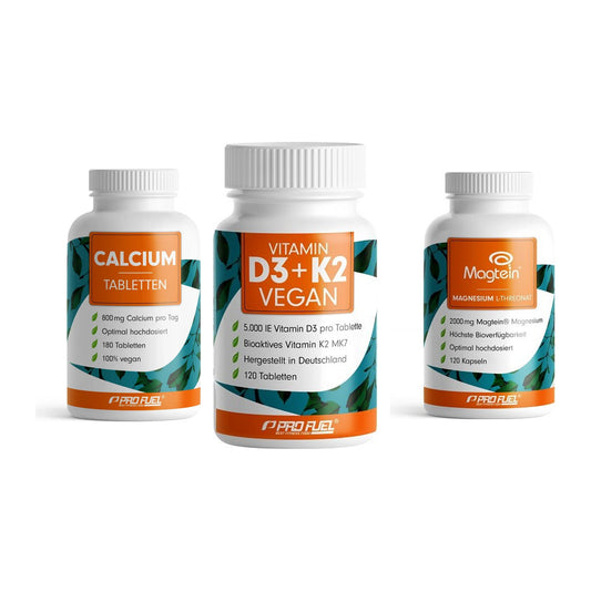 ProFuel Calcium, Vitamin D & Magnesium: Calcium + 2 mere - alle varer inkluderet