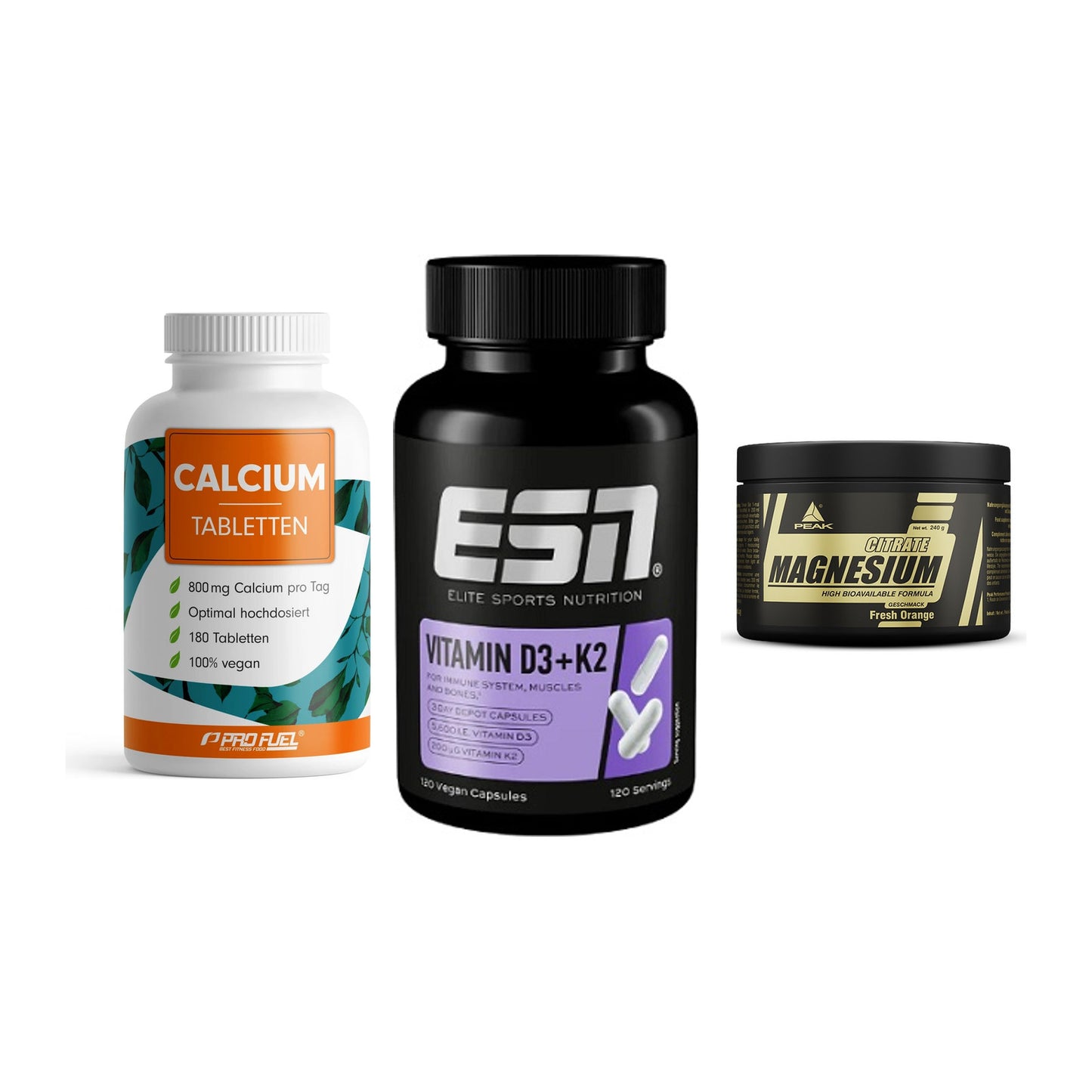 Calcium, Vitamin D & Magnesium: ProFuel Calcium + 2 weitere – alle enthaltenen Artikel