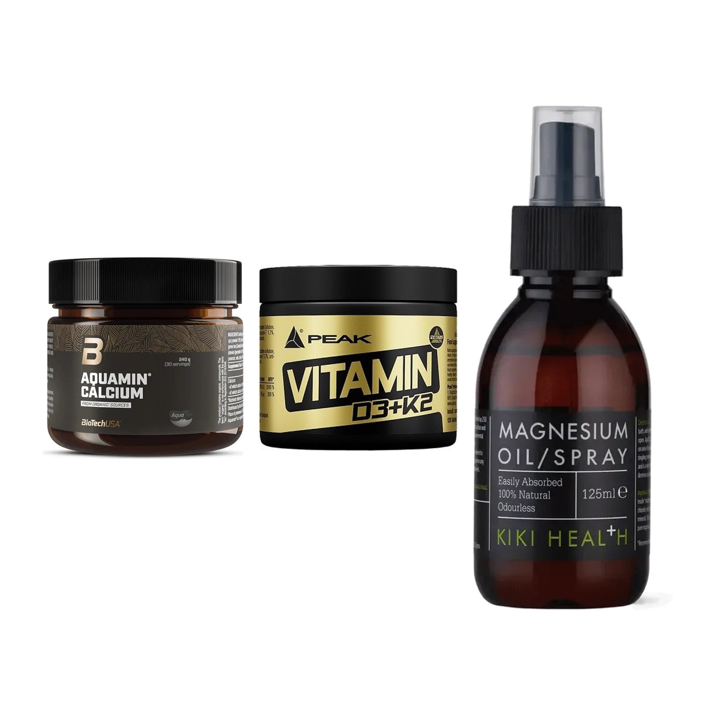 Calcium, Vitamin D & Magnesium: BioTech Aquamin Calcium + 2 weitere – alle enthaltenen Artikel