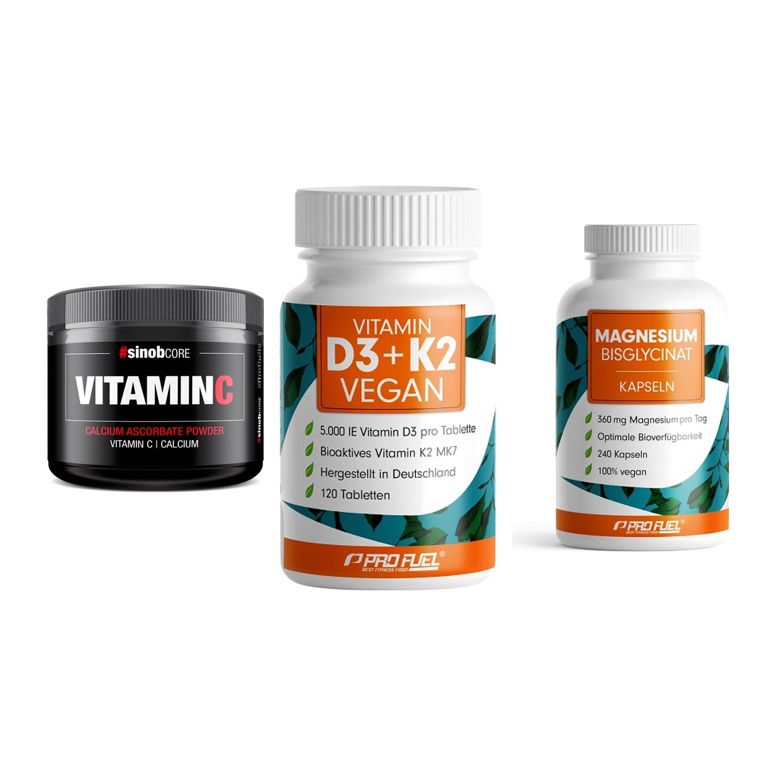 Calcium, Vitamin D & Magnesium: Sinob Vitamin C Calcium + 2 weitere – alle enthaltenen Artikel