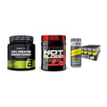 Kraft-Stack: BioTech Creatine + Scitec Hot Blood + Nocco BCAA Drink – alle enthaltenen Artikel