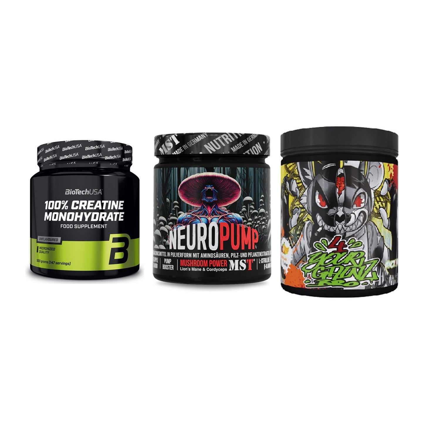 Kraft-Stack: BioTech Creatine + MST NeuroPump + BPS-Pharma EAA´s – alle enthaltenen Artikel