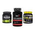 Kraft-Stack: BioTech Creatine + MST Testo Booster + BioTech BCAA Zero – alle enthaltenen Artikel