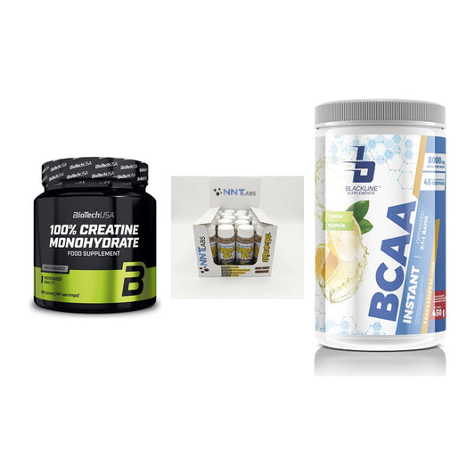 Kraft-Stack: BioTech Creatine + NNT Extreme + Blackline – alle enthaltenen Artikel