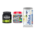 Kraft-Stack: BioTech Creatine + Ghost Legend V4 + Blackline – alle enthaltenen Artikel