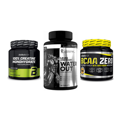 Kraft-Stack: BioTech Creatine + Kevin Levrone + BioTech BCAA Zero – alle enthaltenen Artikel