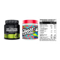Kraft-Stack: BioTech Creatine + Ghost Legend V4 + MST BCAA Zero – alle enthaltenen Artikel
