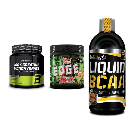 Kraft-Stack: BioTech Creatine + Psycho Pharma + BioTech Liquid – alle enthaltenen Artikel