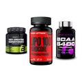 Kraft-Stack: BioTech Creatine + Body Attack LIPO + Scitec BCAA 6400 – alle enthaltenen Artikel