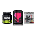 Kraft-Stack: BioTech Creatine + Genius Nutrition + MST BCAA Huge 200 – alle enthaltenen Artikel