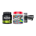Kraft-Stack: BioTech Creatine + Ghost Legend V4 + Nocco BCAA Drink – alle enthaltenen Artikel
