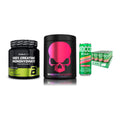 Kraft-Stack: BioTech Creatine + Genius Nutrition + Nocco BCAA Drink – alle enthaltenen Artikel
