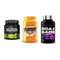 Kraft-Stack: BioTech Creatine + Scitec Jumbo + Scitec BCAA 6400 – alle enthaltenen Artikel