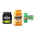 Kraft-Stack: BioTech Creatine + Scitec Jumbo + Nocco BCAA Drink – alle enthaltenen Artikel