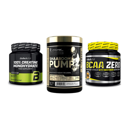 Kraft-Stack: BioTech Creatine + Kevin Levrone + BioTech BCAA Zero – alle enthaltenen Artikel