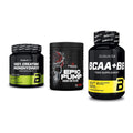 Kraft-Stack: BioTech Creatine + Peak EPIC Pump + BioTech BCAA+B6 – alle enthaltenen Artikel