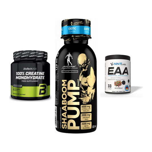Kraft-Stack: BioTech Creatine + Kevin Levrone + NNT EAA – alle enthaltenen Artikel