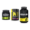 Kraft-Stack: BioTech Creatine + Nutrend N1 + BioTech BCAA+B6 – alle enthaltenen Artikel