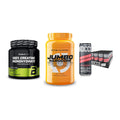 Kraft-Stack: BioTech Creatine + Scitec Jumbo + Nocco BCAA Drink – alle enthaltenen Artikel