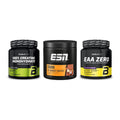 Kraft-Stack: BioTech Creatine + ESN Crank Booster + BioTech EAA Zero – alle enthaltenen Artikel