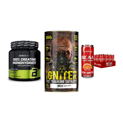 Kraft-Stack: BioTech Creatine + Nuclear Nutrition + Activlab BCAA – alle enthaltenen Artikel
