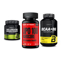 Kraft-Stack: BioTech Creatine + Body Attack LIPO + BioTech BCAA+B6 – alle enthaltenen Artikel