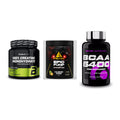 Kraft-Stack: BioTech Creatine + Peak Epic Pump + Scitec BCAA 6400 – alle enthaltenen Artikel