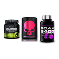 Kraft-Stack: BioTech Creatine + Genius Nutrition + Scitec BCAA 6400 – alle enthaltenen Artikel