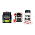 Kraft-Stack: BioTech Creatine + Redcon1 Total War + MST BCAA 1000 (90 – alle enthaltenen Artikel