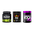 Kraft-Stack: BioTech Creatine + Peak Epic Pump + Scitec Mega EAA – alle enthaltenen Artikel