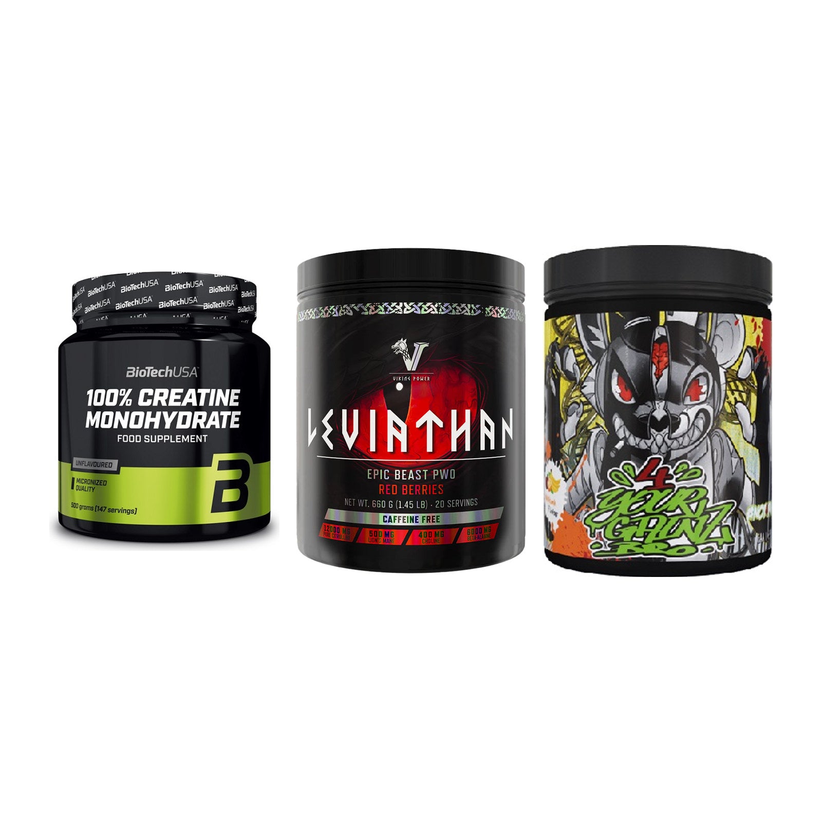 Kraft-Stack: BioTech Creatine + Viking Power + BPS-Pharma EAA´s – alle enthaltenen Artikel