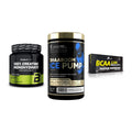 Kraft-Stack: BioTech Creatine + Kevin Levrone + Olimp BCAA Mega – alle enthaltenen Artikel