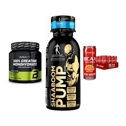 Kraft-Stack: BioTech Creatine + Kevin Levrone + Activlab BCAA – alle enthaltenen Artikel