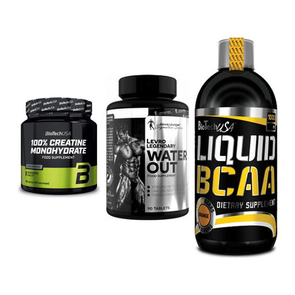 Kraft-Stack: BioTech Creatine + Kevin Levrone + BioTech Liquid – alle enthaltenen Artikel