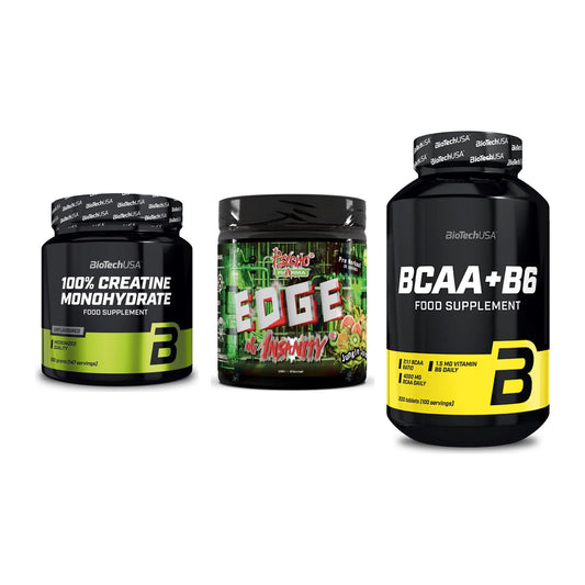 Kraft-Stack: BioTech Creatine + Psycho Pharma + BioTech BCAA+B6 – alle enthaltenen Artikel