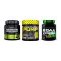 Kraft-Stack: BioTech Creatine + NXT Nutrition TNT + Scitec BCAA – alle enthaltenen Artikel