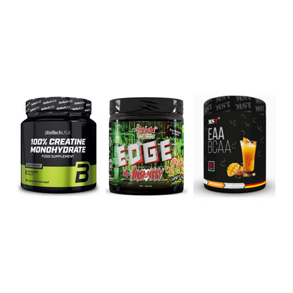 Kraft-Stack: BioTech Creatine + Psycho Pharma + MST EAA & BCAA – alle enthaltenen Artikel
