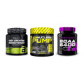Kraft-Stack: BioTech Creatine + NXT Nutrition TNT + Scitec BCAA 6400 – alle enthaltenen Artikel