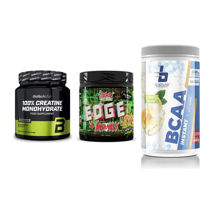 Kraft-Stack: BioTech Creatine + Psycho Pharma + Blackline – alle enthaltenen Artikel