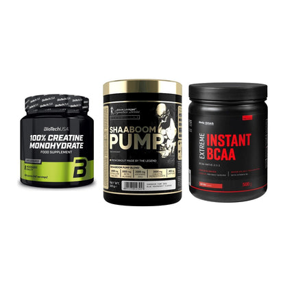 Kraft-Stack: BioTech Creatine + Kevin Levrone + Body Attack – alle enthaltenen Artikel