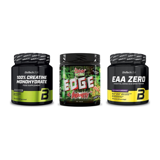 Kraft-Stack: BioTech Creatine + Psycho Pharma + BioTech EAA Zero – alle enthaltenen Artikel
