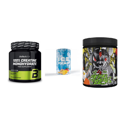 Kraft-Stack: BioTech Creatine + FA Nutrition ICE + BPS-Pharma EAA´s – alle enthaltenen Artikel